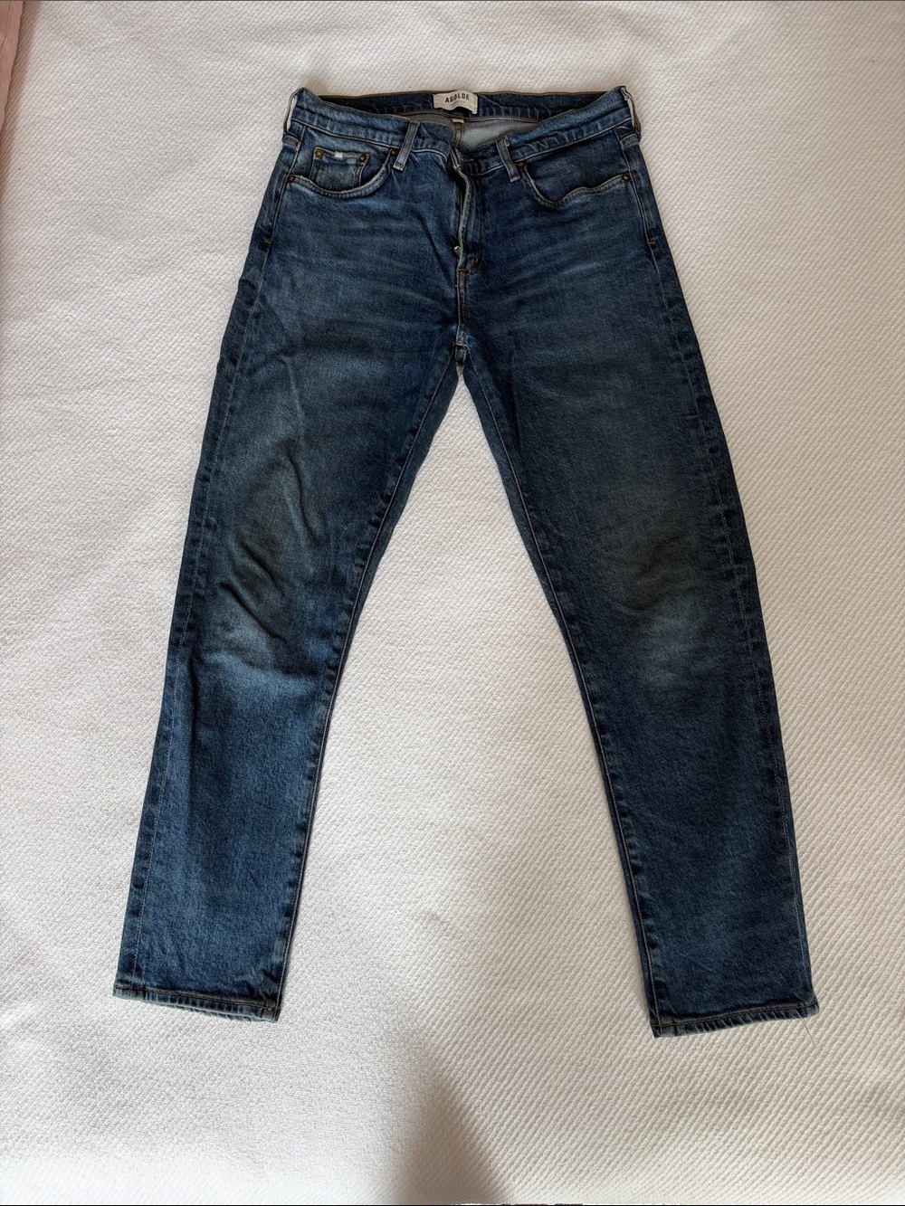 Agolde Men's Dark Wash Skinny Jeans